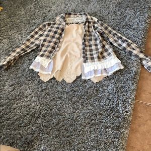 Beautiful flannel and beautiful tank top